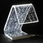 Lampe sur pied LED Acrylique Cristal Décoration Laser - Possett Viadurini