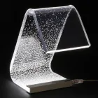 Lampe sur pied LED Acrylique Cristal Décoration Laser - Possett Viadurini