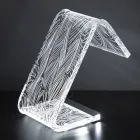 Lampe sur pied LED Acrylique Cristal Décoration Laser - Possett Viadurini