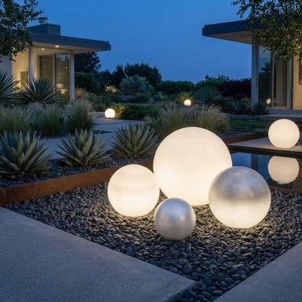 Calipso - Lampe d'extérieur à double alimentation, fabriquée en Italie Viadurini