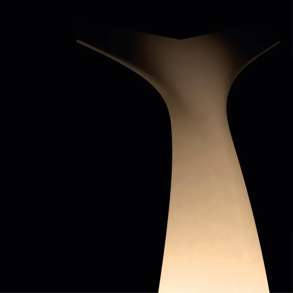 Coda - Lampe d'extérieur bicolore en polyéthylène, fabriquée en Italie Viadurini