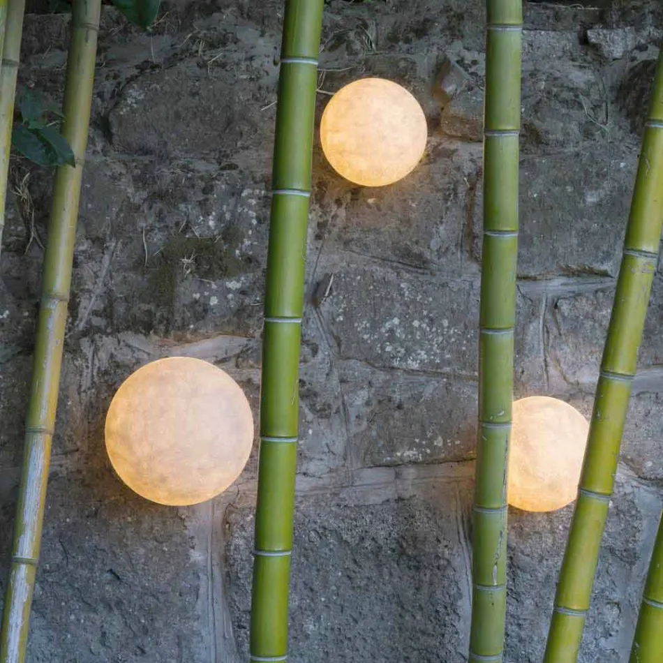 Lampe d'extérieur murale In-es.artdesign A. Moon Out in nebulite Viadurini