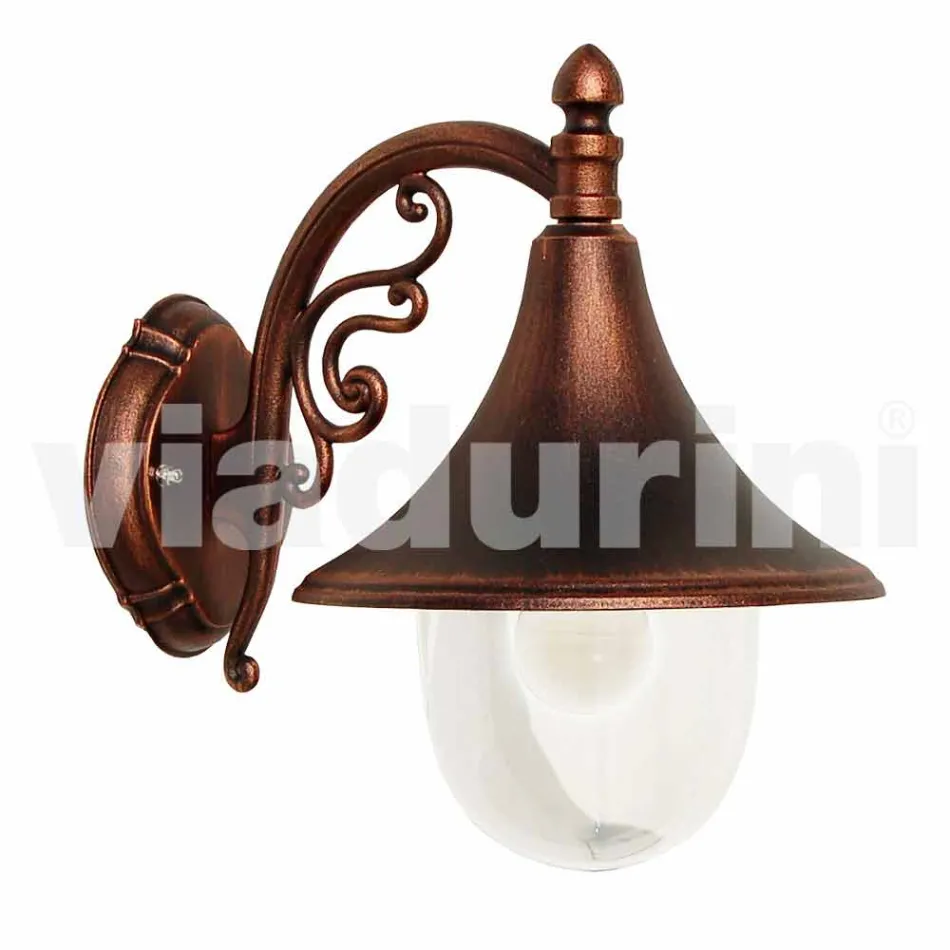 Applique d'extérieur en aluminium moulé sous pression fabriqué en Italie, Anusca Viadurini