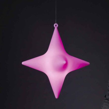 Suspension d'extérieur LED en forme d'étoile par Slide - Sirio Viadurini