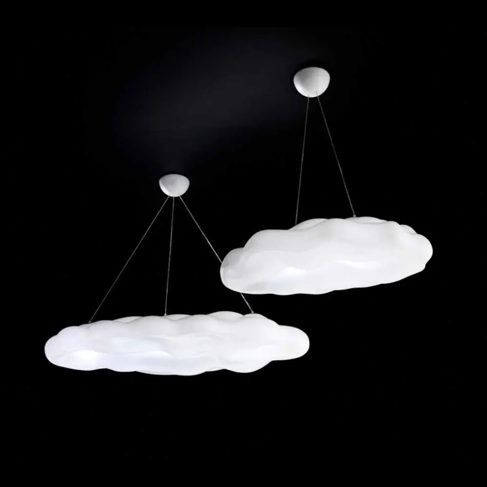 Lampe à Suspension Design Extérieur en Polyéthylène - Nefos par Myyour Viadurini