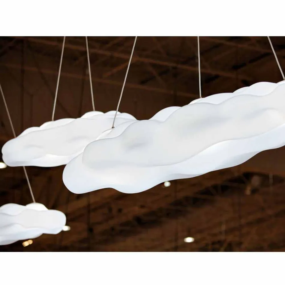 Lampe à Suspension Design Extérieur en Polyéthylène - Nefos par Myyour Viadurini