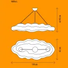 Lampe à Suspension Design Extérieur en Polyéthylène - Nefos par Myyour Viadurini