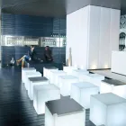 Lampe d'extérieur design Bright Slide Cube produite en Italie Viadurini