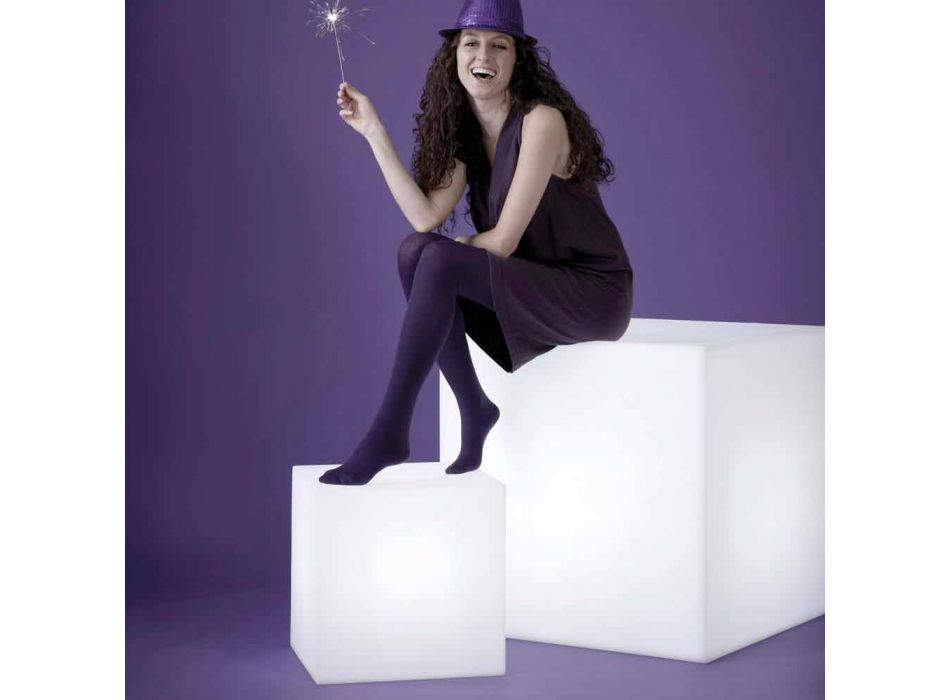 Lampe d'extérieur design Bright Slide Cube produite en Italie Viadurini