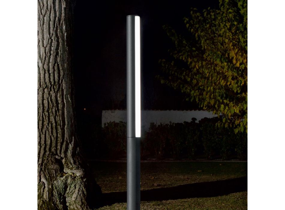 Lampe d'extérieur en aluminium avec diffuseur en polycarbonate - Spaghetto Viadurini