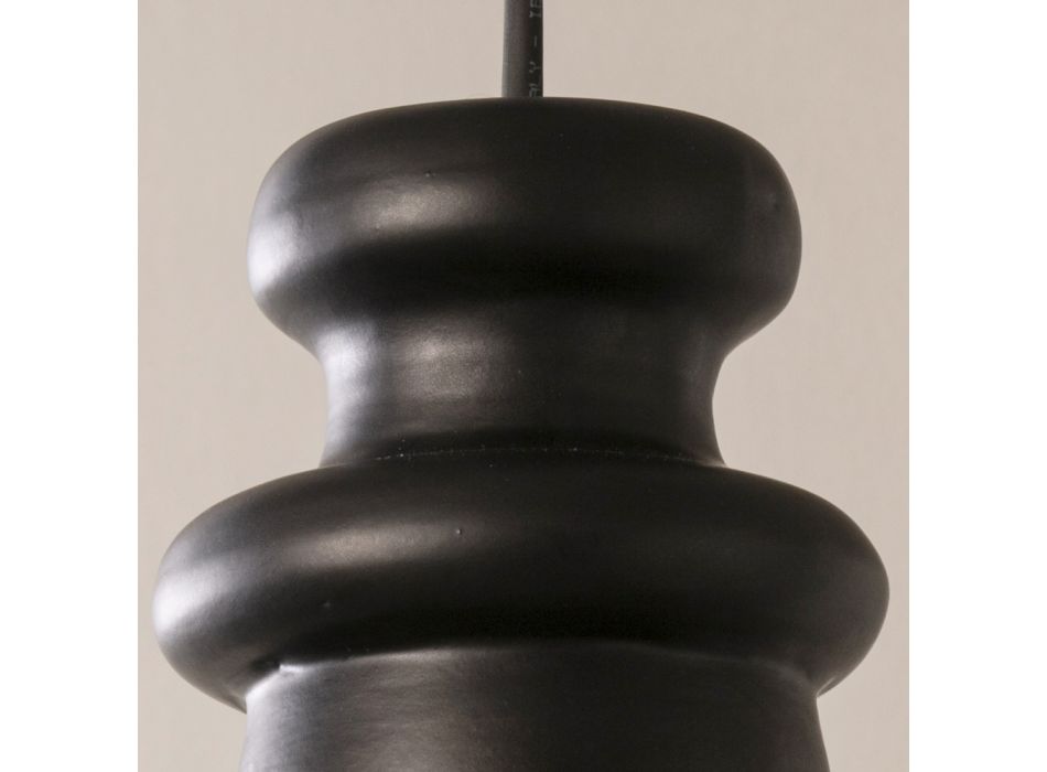 Lampe d'extérieur en majolique et métal Made in Italy - Toscot Battersea Viadurini