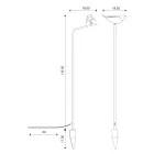 Lampe d'extérieur en faïence toscane émaillée Made in Italy - Uccellino Viadurini