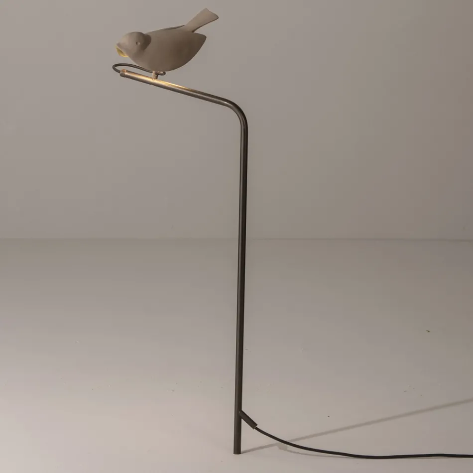 Lampe d'extérieur en faïence toscane émaillée Made in Italy - Uccellino Viadurini