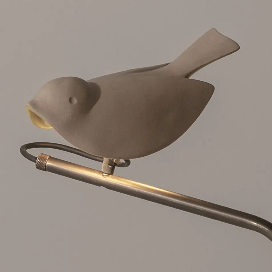 Lampe d'extérieur en faïence toscane émaillée Made in Italy - Uccellino Viadurini