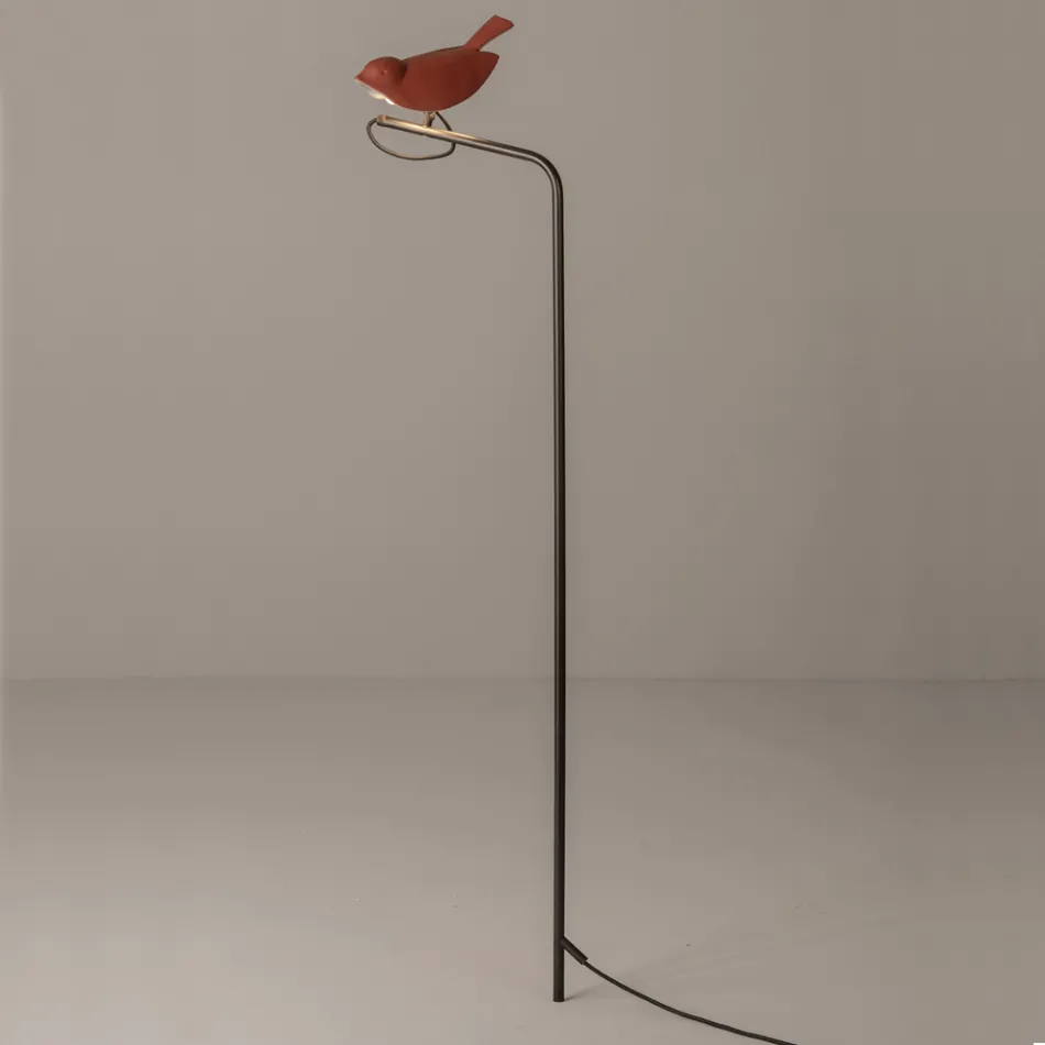 Lampe d'extérieur en faïence toscane émaillée Made in Italy - Uccellino Viadurini