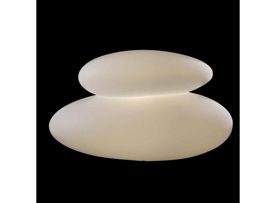 Lampe extérieure ou intérieure en forme de roche, design coloré moderne - Sassostar Viadurini