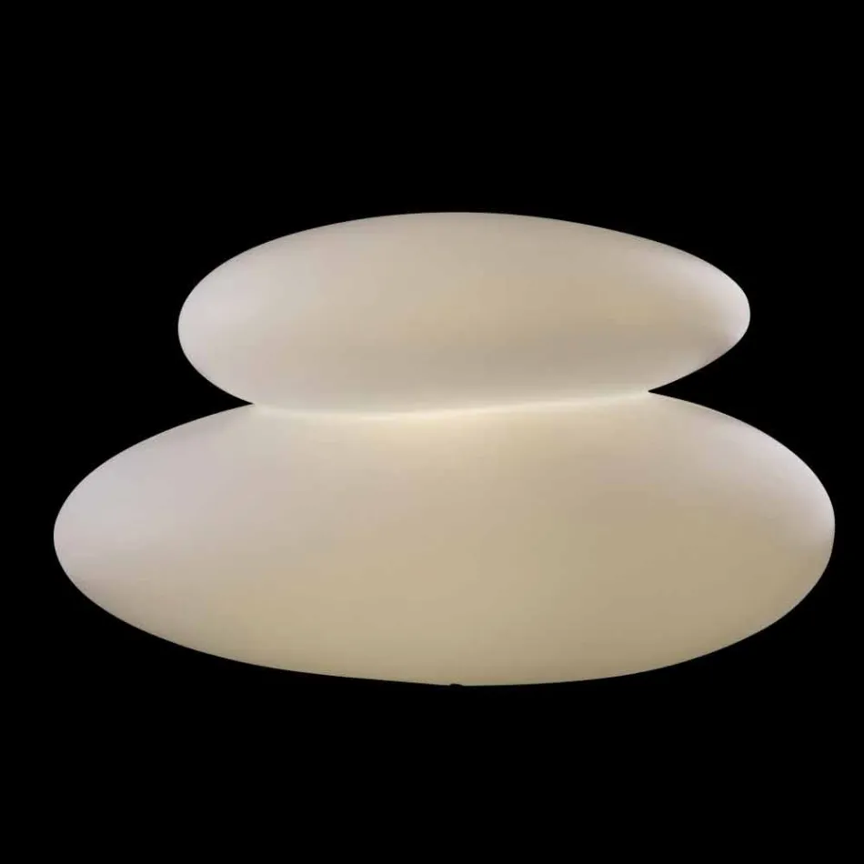 Lampe extérieure ou intérieure en forme de roche, design coloré moderne - Sassostar Viadurini