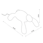 Lampe d'extérieur rechargeable et tactile à intensité variable - Tortue Viadurini