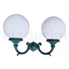 Lampe de jardin avec 2 lumières en acrylique et structure en aluminium - Trovanero Viadurini