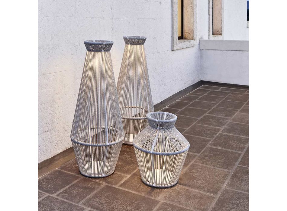 Lampe de jardin en fibre et aluminium Made in Italy - Cricket by Varaschin Viadurini