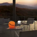 Lampe de jardin en polyéthylène avec poignée Made in Italy - Galice Viadurini