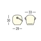 Lampe de jardin en polyéthylène avec poignée Made in Italy - Galice Viadurini