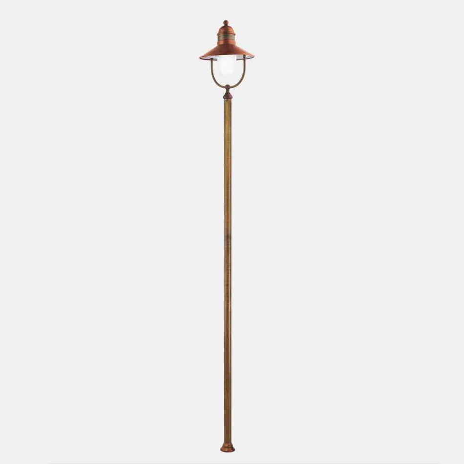 Lampe de Jardin Lampadaire Vintage Laiton et Cuivre 3 Tailles - Borgo par Il Fanale Viadurini