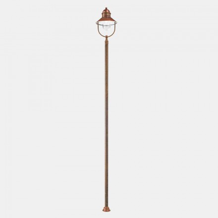 Lampe de Jardin Lampadaire Vintage Laiton et Cuivre 3 Tailles - Borgo par Il Fanale Viadurini