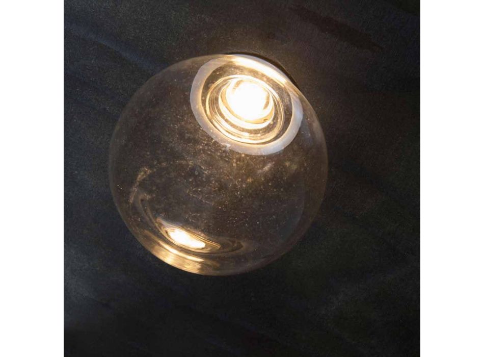 Lampe encastrée en aluminium avec verre décoratif Made in Italy - Ampolla Viadurini