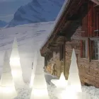 Lampe d'intérieur ou d'extérieur en plastique blanc, rouge ou vert - Alberostar Viadurini