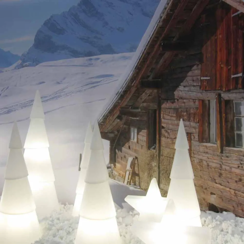 Lampe d'intérieur ou d'extérieur en plastique blanc, rouge ou vert - Alberostar Viadurini