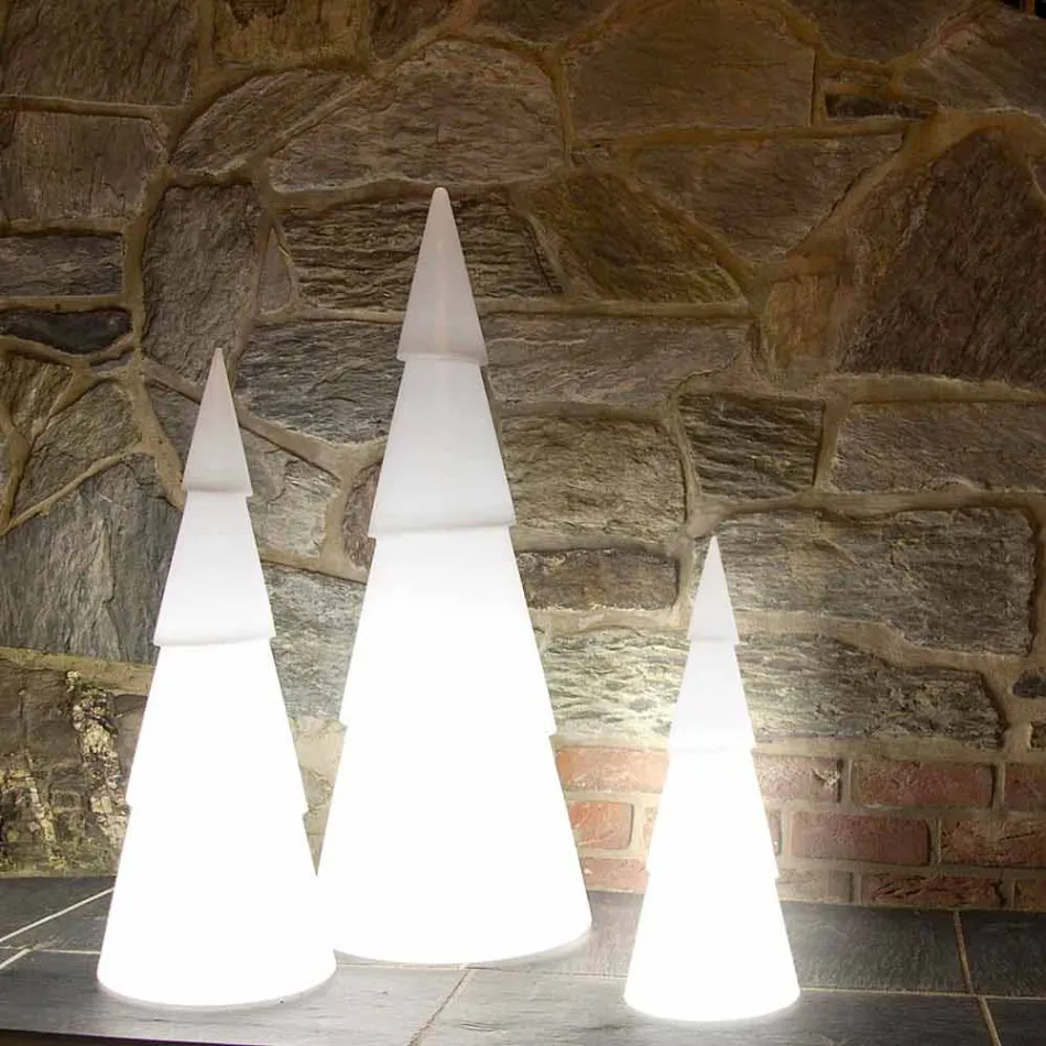 Lampe d'intérieur ou d'extérieur en plastique blanc, rouge ou vert - Alberostar Viadurini