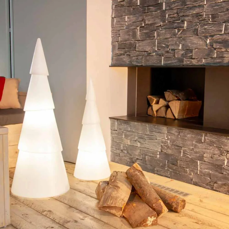 Lampe d'intérieur ou d'extérieur en plastique blanc, rouge ou vert - Alberostar Viadurini