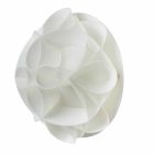 Applique un design moderne blanc perle, diamètre 28 cm, Lena Viadurini