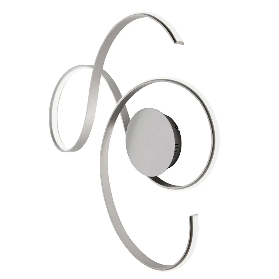 Applique avec LED en Métal Peint Design Moderne - Trella Viadurini