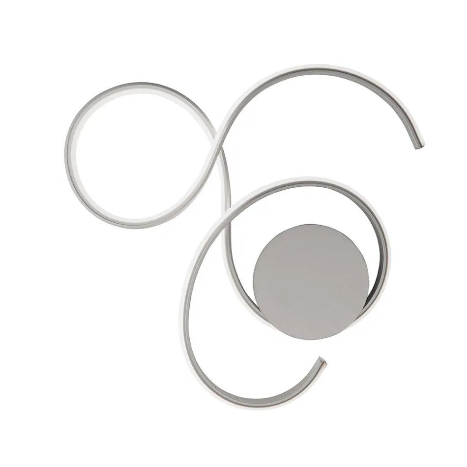 Applique avec LED en Métal Peint Design Moderne - Trella Viadurini