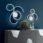 Applique avec LED en Métal Peint Design Moderne - Trella Viadurini