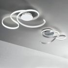 Applique avec LED en Métal Peint Design Moderne - Trella Viadurini