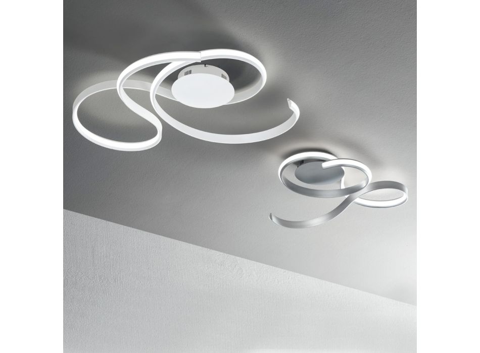 Applique avec LED en Métal Peint Design Moderne - Trella
