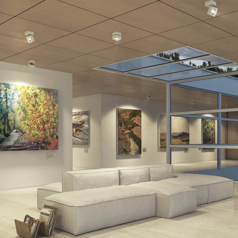 Applique Murale Décorative Led 14W en Aluminium Blanc ou Noir - Vernon Viadurini