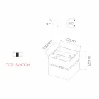 Applique Murale Décorative Led 14W en Aluminium Blanc ou Noir - Vernon Viadurini