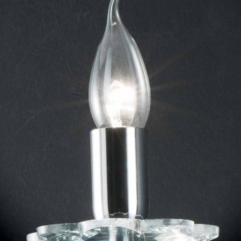 Lampe en verre murale design et cristallo Ivy, fabriqué en Italie