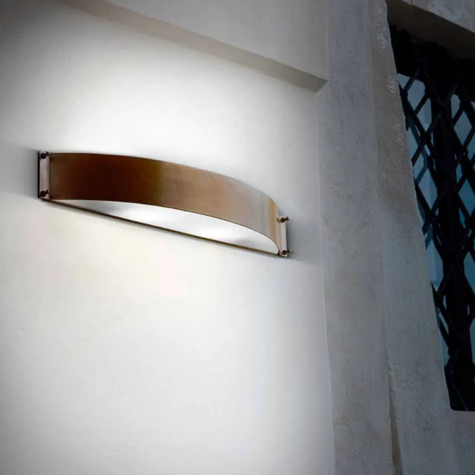 Cuivre Applique de mode et de méthacrylate blanc Viadurini