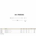 Cuivre Applique de mode et de méthacrylate blanc Viadurini