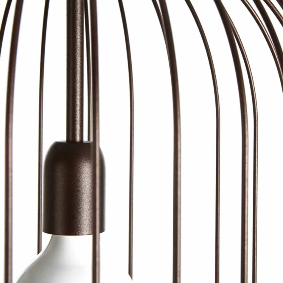 Applique acier Ø35xh.70xL.cavo100 cm Bibiana Viadurini