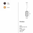 Applique acier Ø35xh.70xL.cavo100 cm Bibiana Viadurini