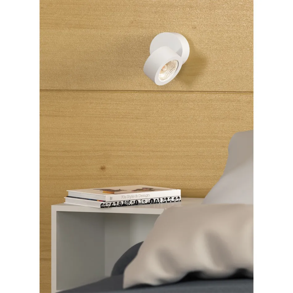 Applique murale LED 14W pour intérieur en aluminium blanc ou noir - Chine Viadurini