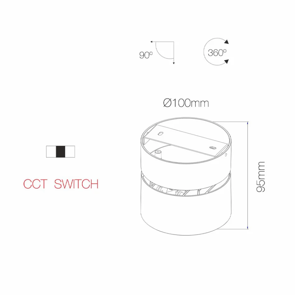 Applique murale LED 14W pour intérieur en aluminium blanc ou noir - Chine Viadurini