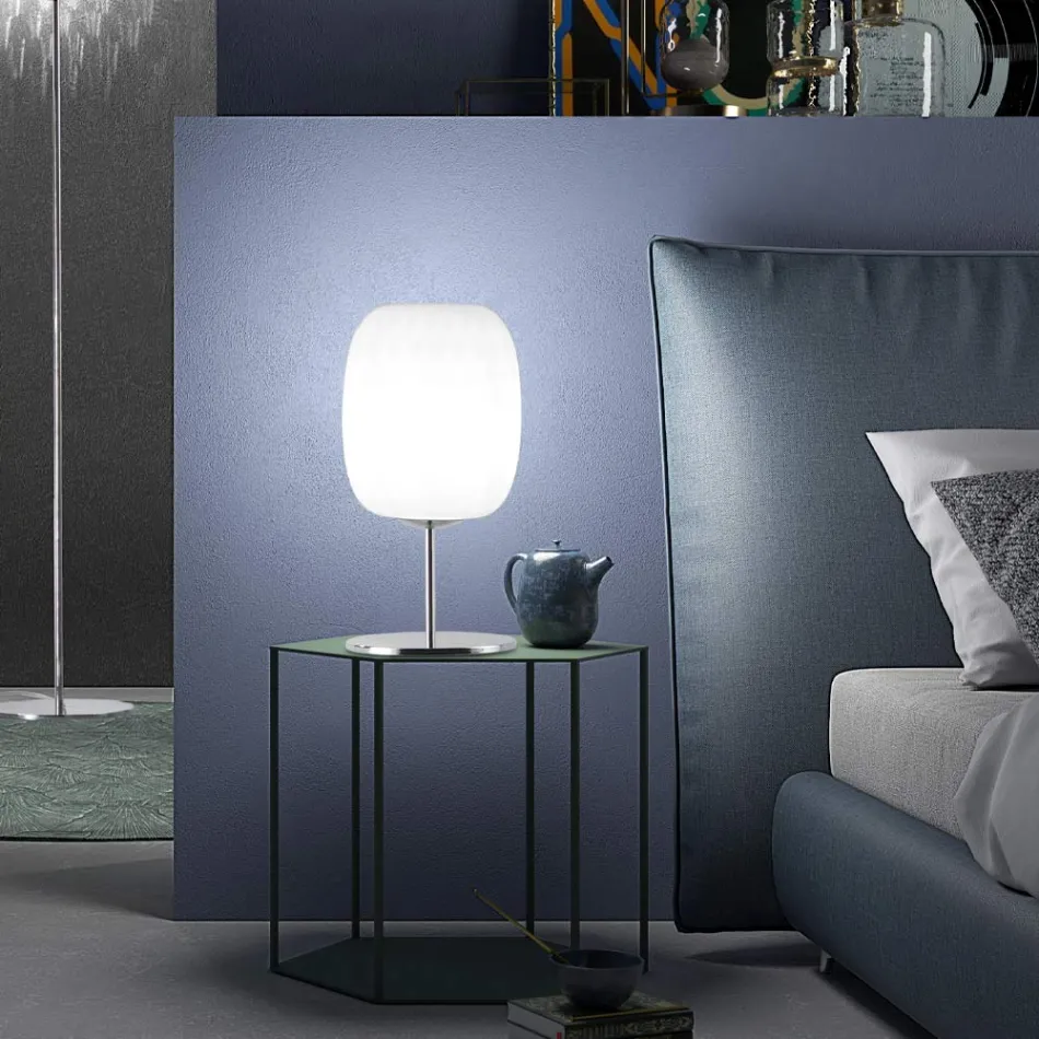 Lampe de Table Artisan en Verre de Venise Soufflé - Cloe Balloton Viadurini