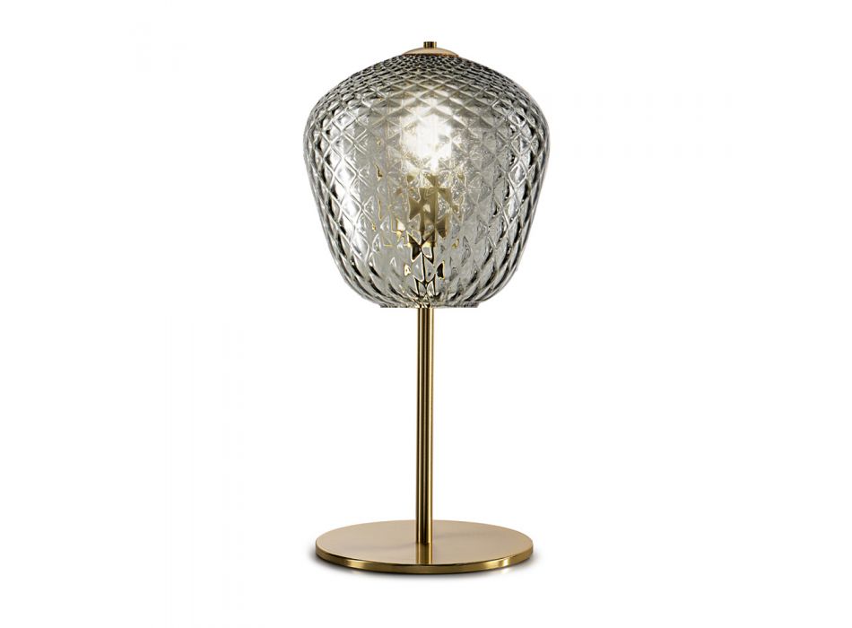Lampe de table artisanale en verre soufflé vénitien - Dalia Balloton Viadurini